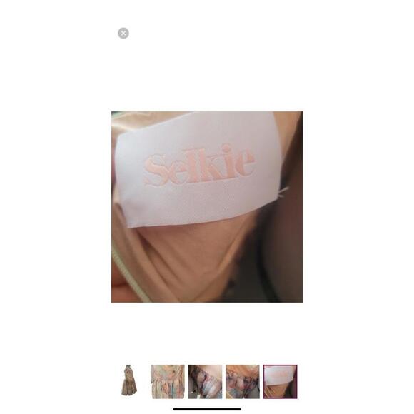 Free People Selkie The Cottage Puff Mucha Babydoll Puff Sleeve Mini Dress Size M - Picture 12 of 13